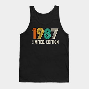 1987 Vintage 1998 Birthday Retro 1987 For Men Women born in 1987 Tank Top